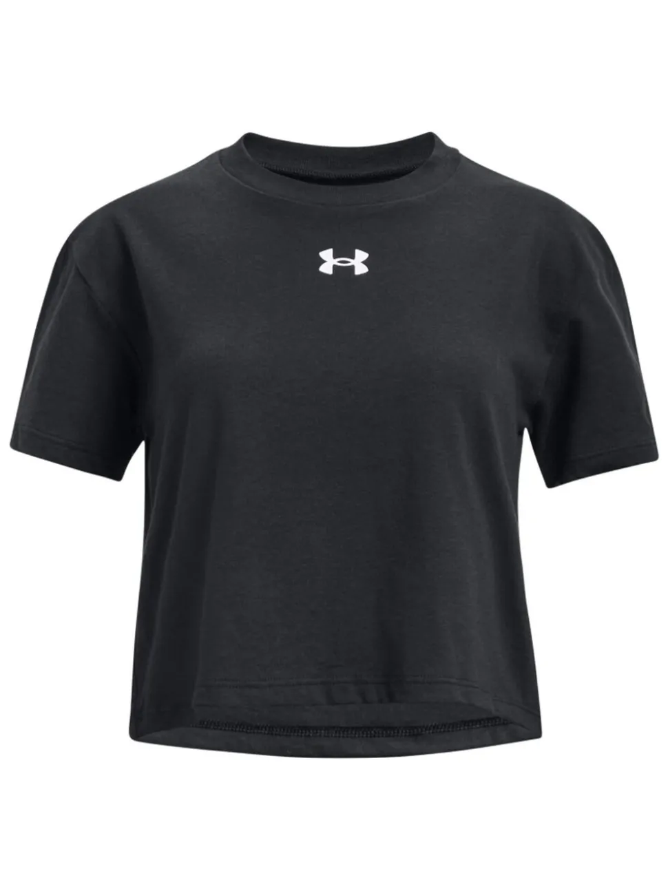 Under Armour Black Crop Sportstyle Logo Short Sleeve T-Shirt