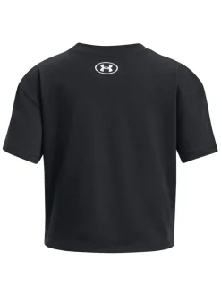 Under Armour Black Crop Sportstyle Logo Short Sleeve T-Shirt