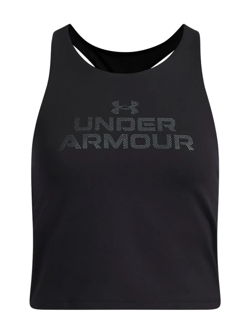 Under Armour Black Motion Branded Crop Tank