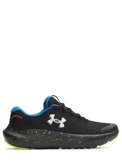 Under Armour Black/Yellow Surge 4 Trainers