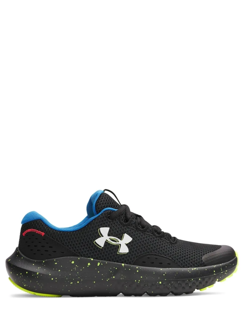Under Armour Black/Yellow Surge 4 Trainers