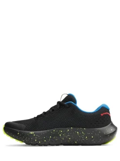 Under Armour Black/Yellow Surge 4 Trainers