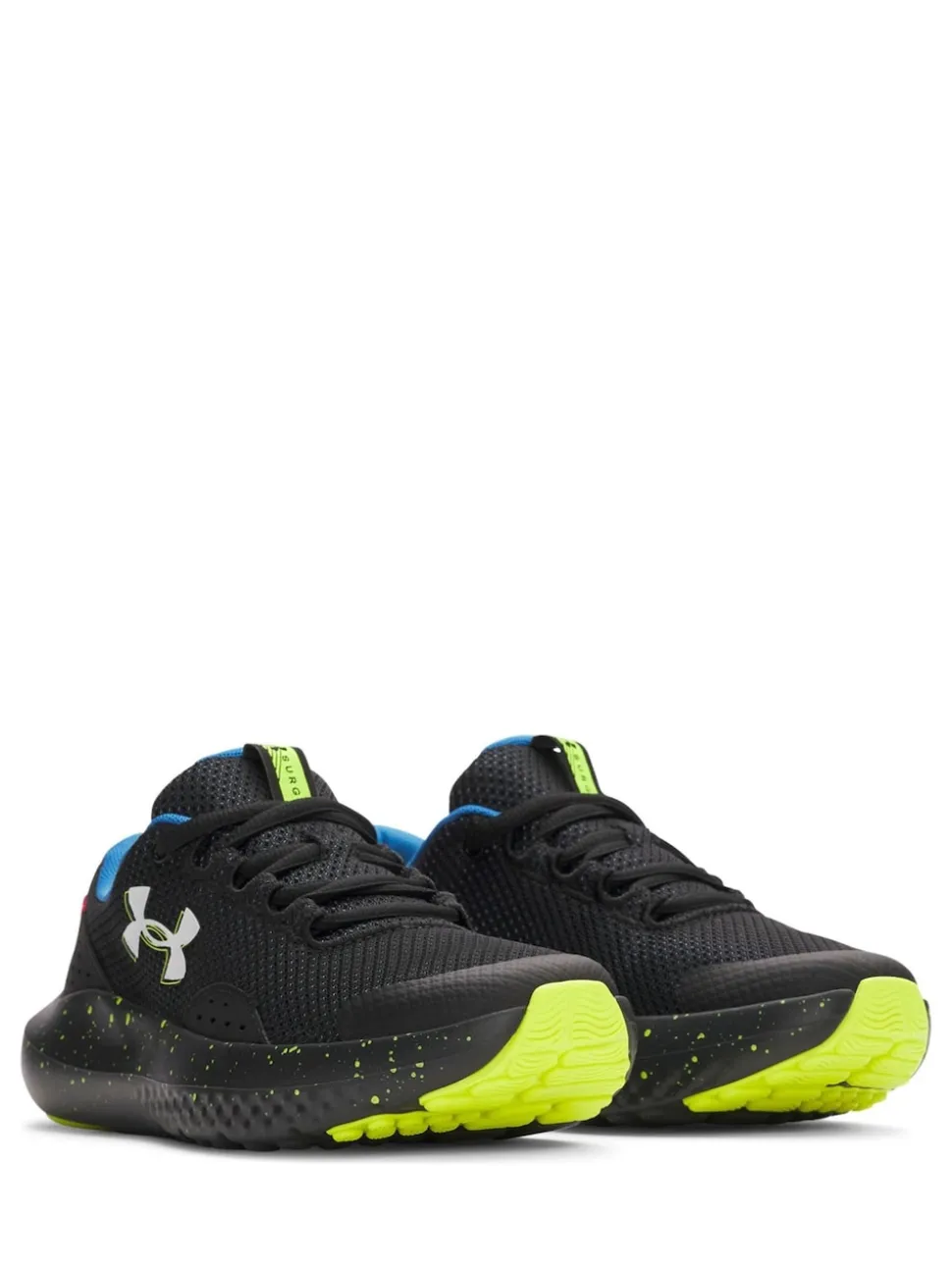 Under Armour Black/Yellow Surge 4 Trainers