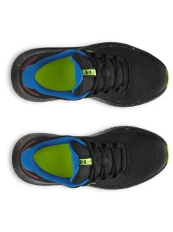 Under Armour Black/Yellow Surge 4 Trainers