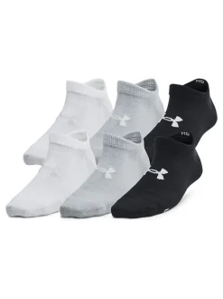 Under Armour Black Youth Essential No Show Socks 6 Pack