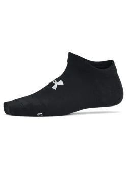 Under Armour Black Youth Essential No Show Socks 6 Pack