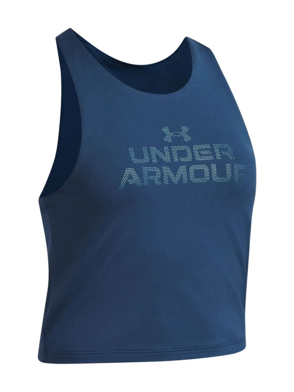 Under Armour Blue Motion Branded Crop Tank