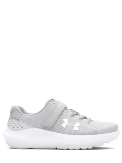 Under Armour Grey Kids Surge 4 Trainers