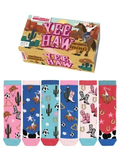 United Odd Socks Pink Yee Haw Socks 3 pack