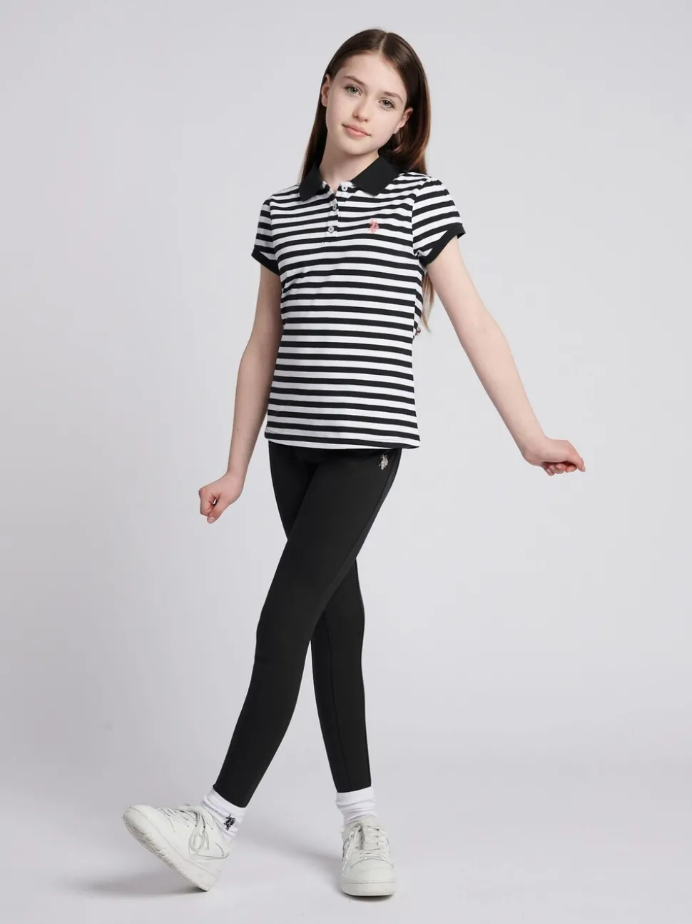 U.S. Polo Assn. Black Elastic Waistband Leggings