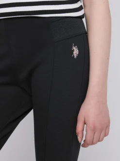 U.S. Polo Assn. Black Elastic Waistband Leggings