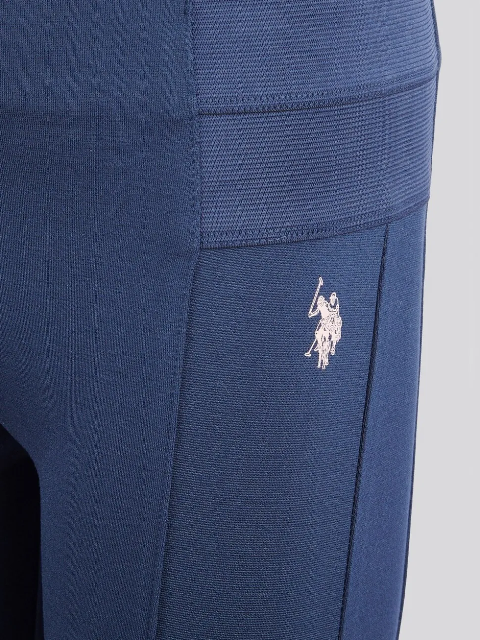 U.S. Polo Assn. Blue Girls Elastic Waistband Leggings