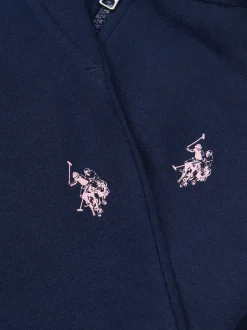 U.S. Polo Assn. Blue Relaxed Fit Zip Hoodie and Joggers Set