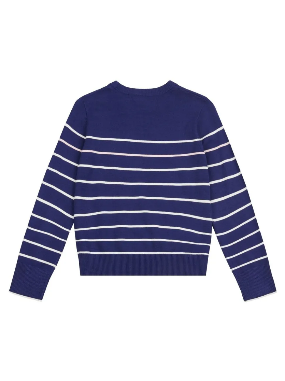 U.S. Polo Assn Blue U.S. Polo Assn. Girls Blue Stripe Crew Jumper