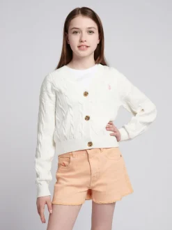 U.S. Polo Assn. Natural Marshmallow Cardigan