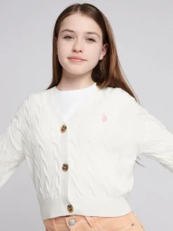 U.S. Polo Assn. Natural Marshmallow Cardigan