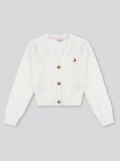 U.S. Polo Assn. Natural Marshmallow Cardigan