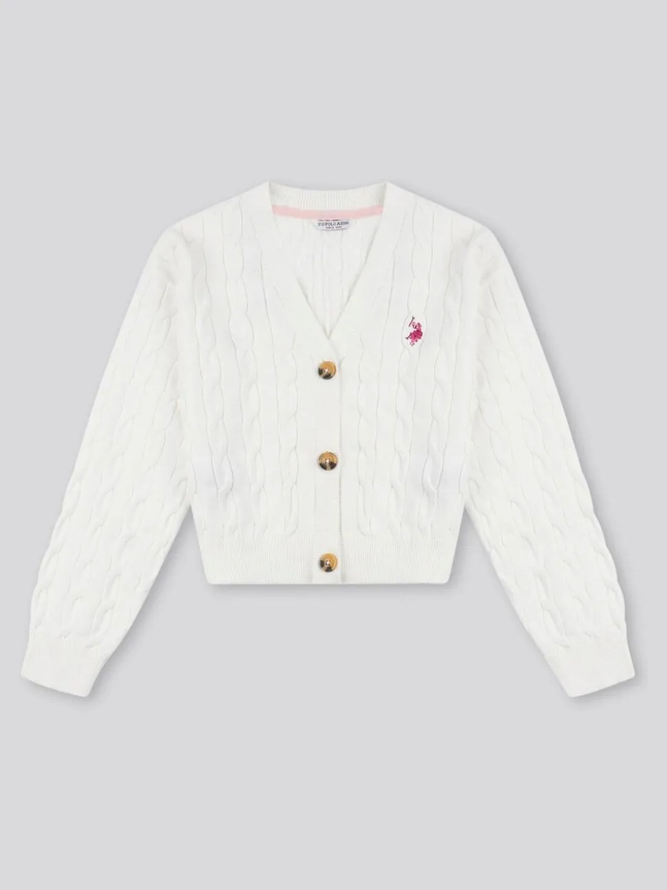 U.S. Polo Assn. Natural Marshmallow Cardigan