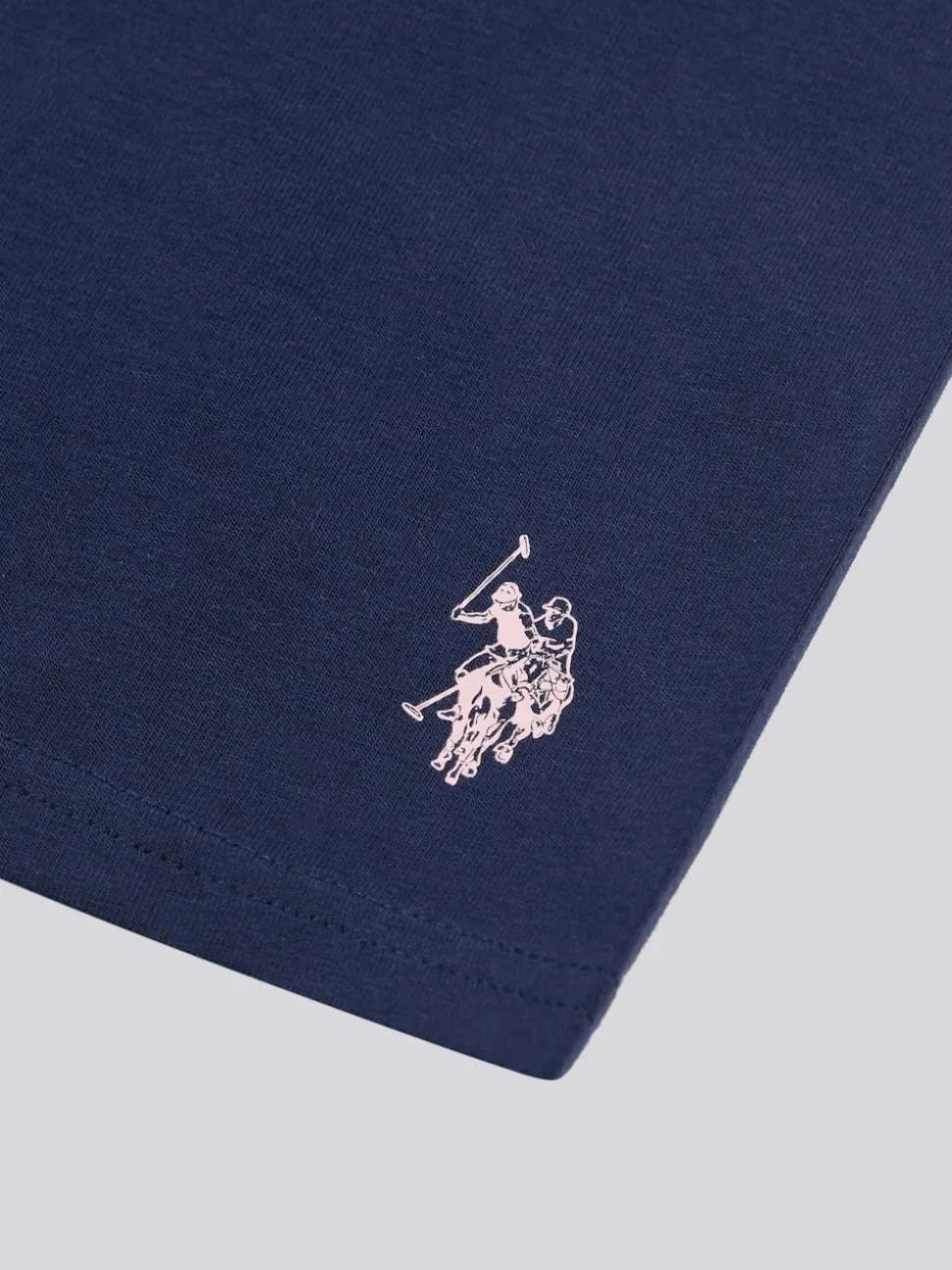 U.S. Polo Assn Pink Print T-Shirt & Jersey Shorts Set