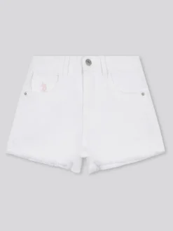 U.S. Polo Assn White Wash Denim Shorts