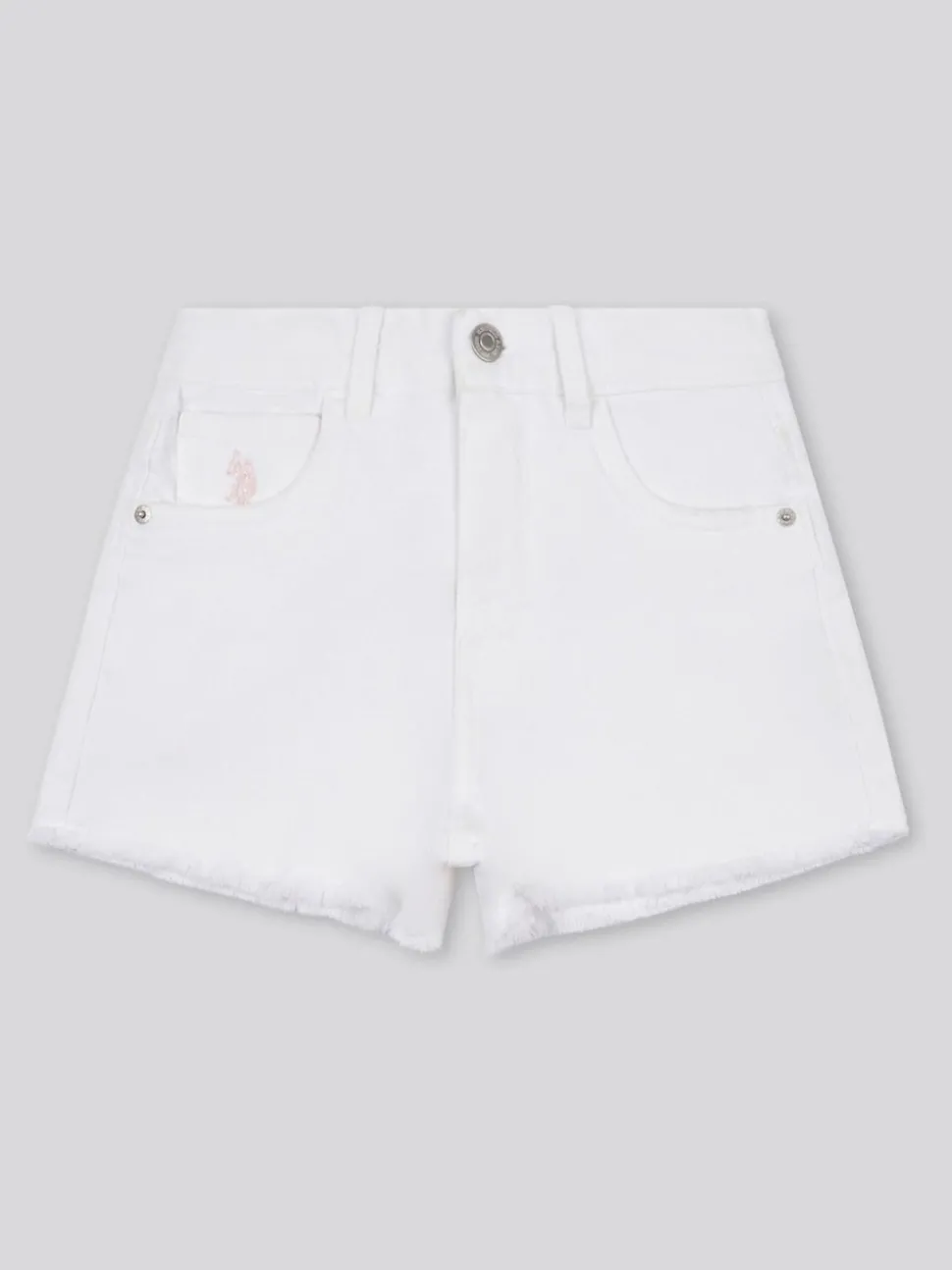 U.S. Polo Assn White Wash Denim Shorts
