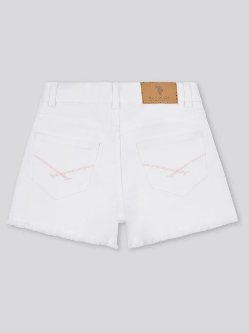 U.S. Polo Assn White Wash Denim Shorts