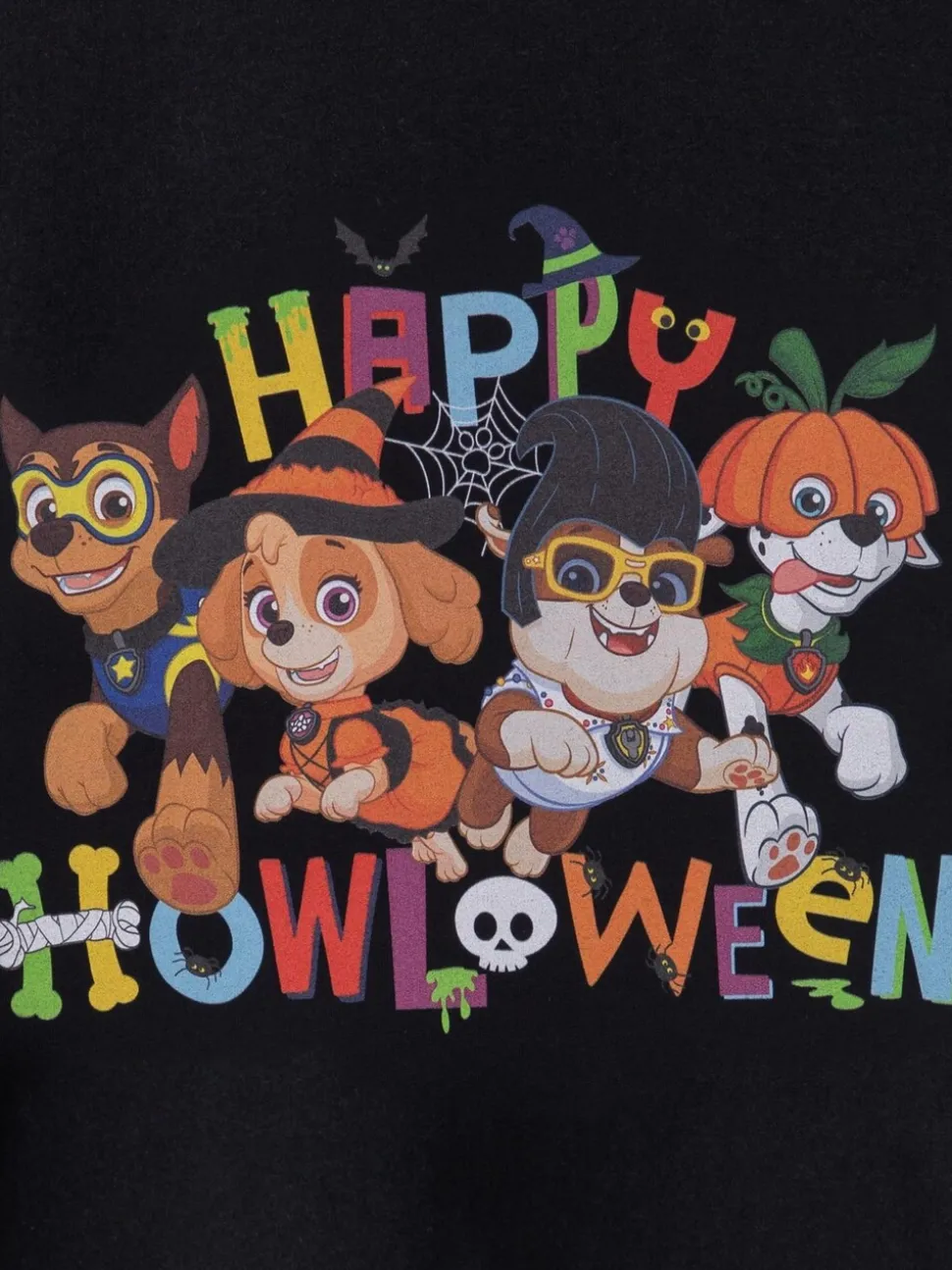 Vanilla Underground Black Kids Licensing Halloween 100% Cotton T-Shirt
