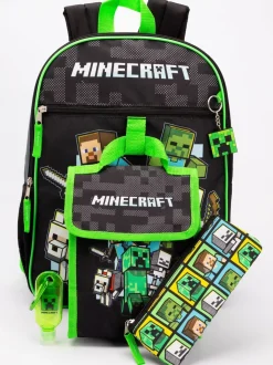 Vanilla Underground Black Minecraft Backpack Set