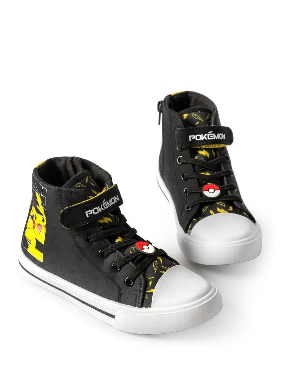 Vanilla Underground Black Pokemon Pikachu Laced Trainers