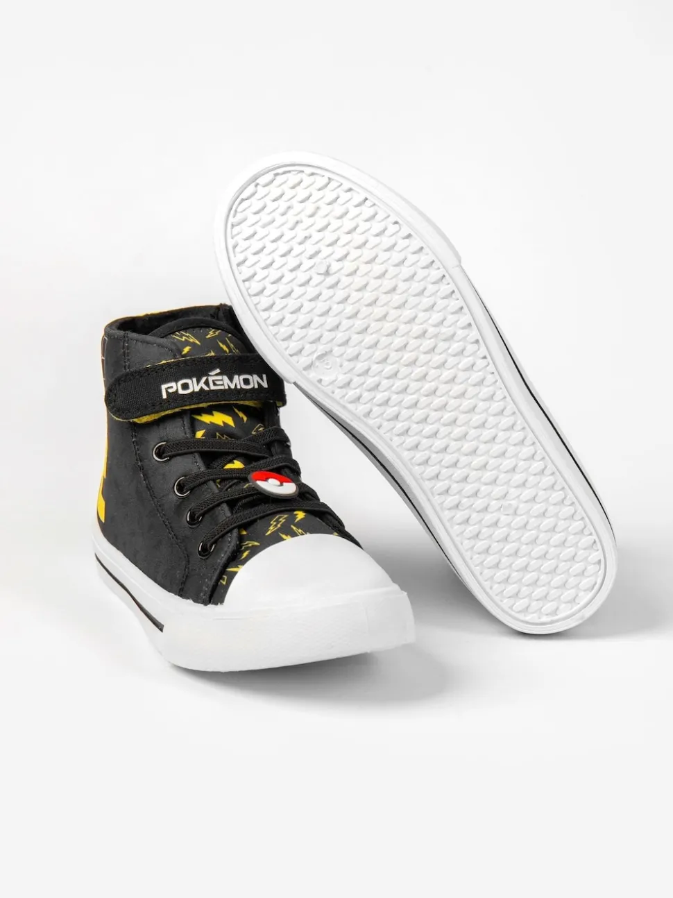 Vanilla Underground Black Pokemon Pikachu Laced Trainers