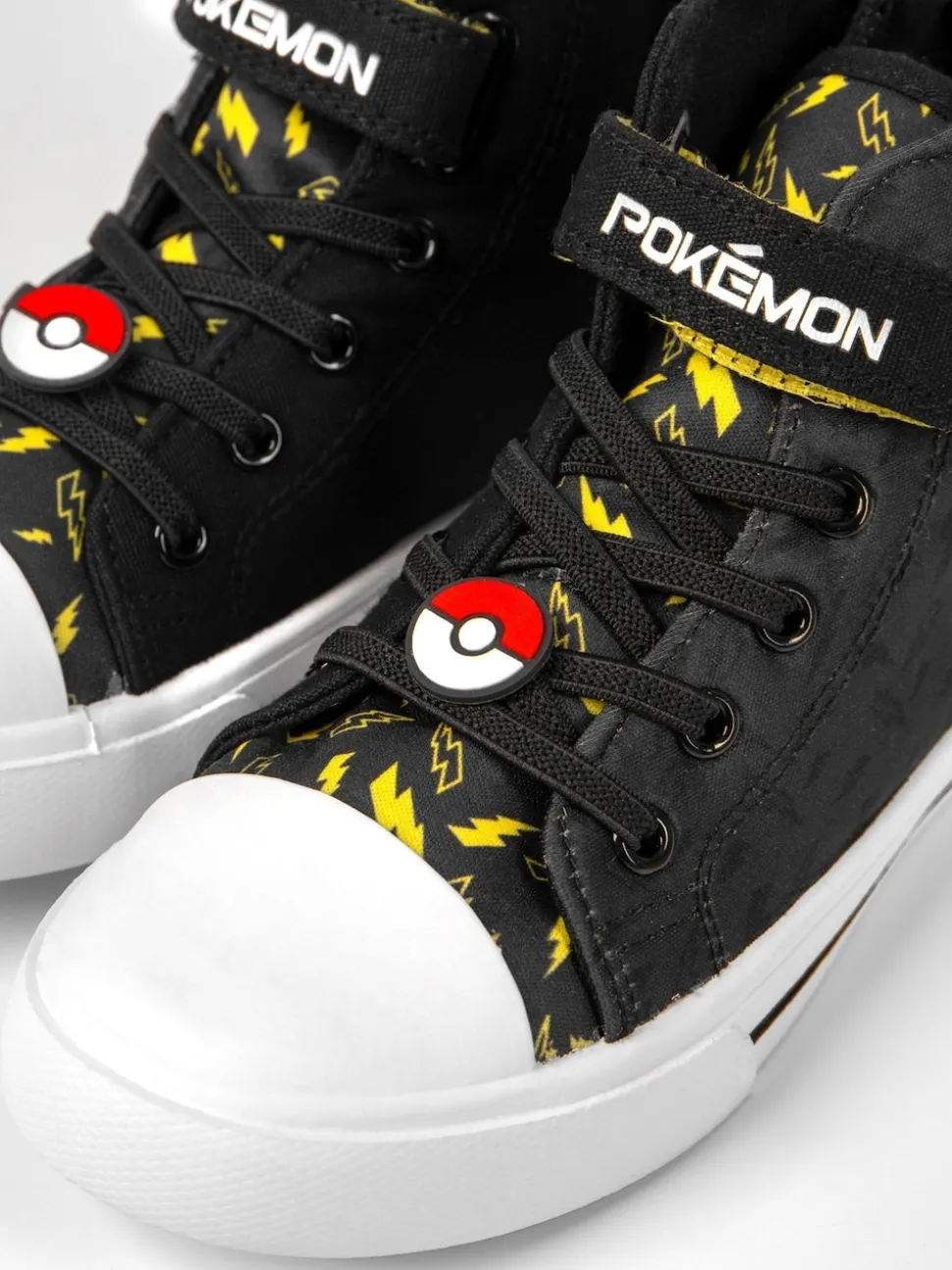 Vanilla Underground Black Pokemon Pikachu Laced Trainers