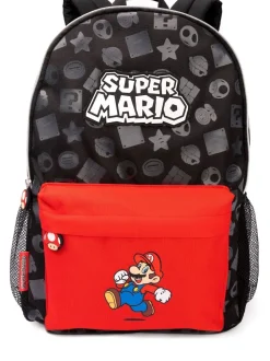 Vanilla Underground Black Super Mario All Over Print Backpack