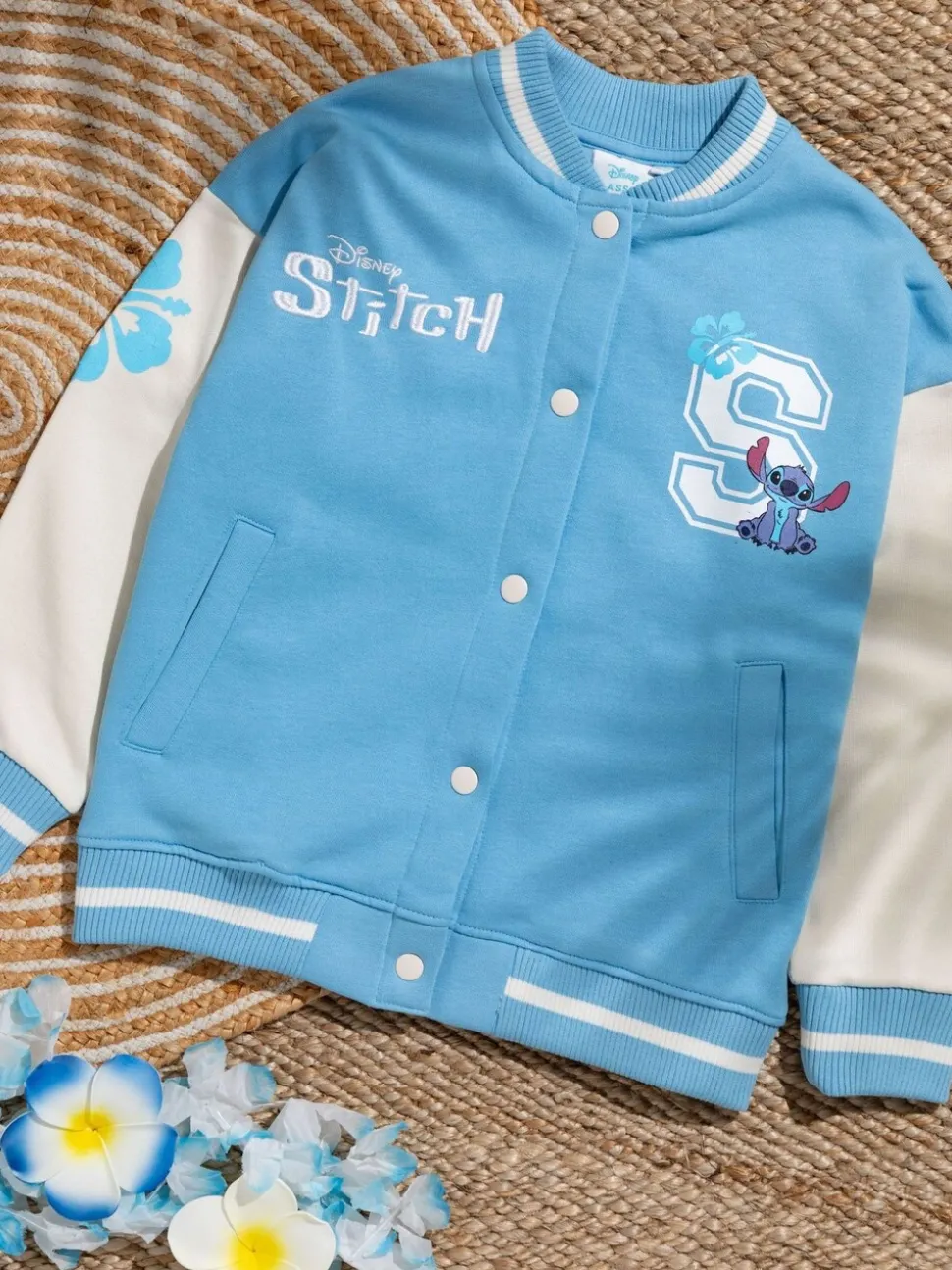 Vanilla Underground Blue Girls Disney Stitch Bomber Jacket