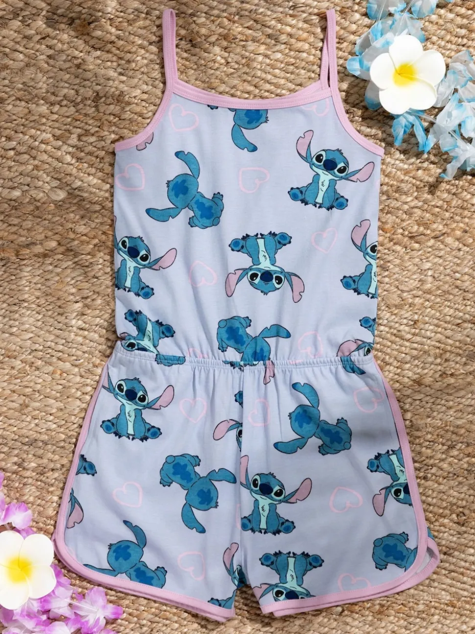 Vanilla Underground Blue Girls Disney Stitch Sleeveless Playsuit