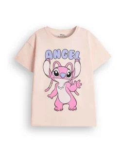 Vanilla Underground Blue Girls Stitch 100% Cotton T-Shirts 2 Pack