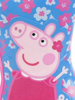 Vanilla Underground Blue Peppa Pig Kids Wellies with Handles
