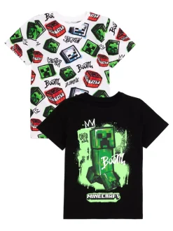Vanilla Underground Boys 100% Cotton Minecraft T-Shirts 2 Pack