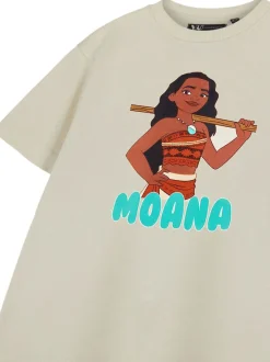 Vanilla Underground Cream Moana Girls Disney Princess Licensed 100% Cotton T-Shirt