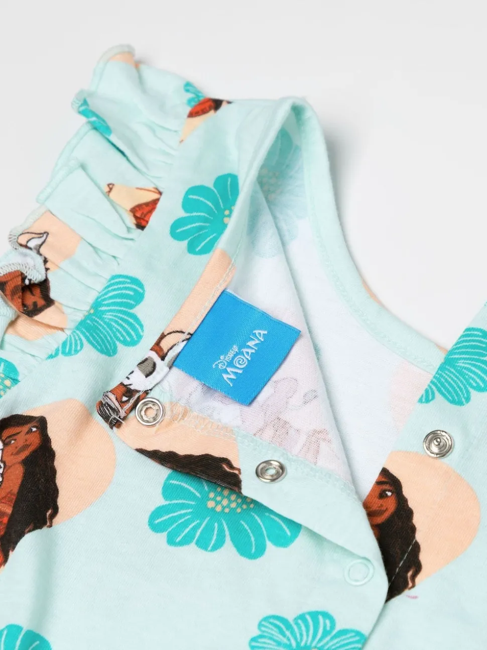 Vanilla Underground Green Girls Disney Moana Sleeveless Playsuit