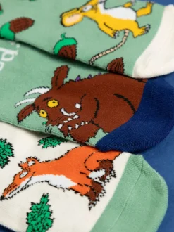 Vanilla Underground Green Kids Gruffalo Socks 5 Pack