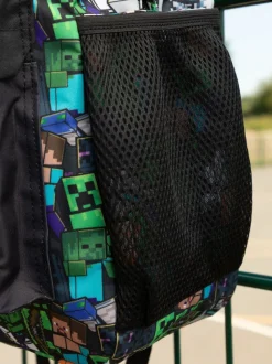 Vanilla Underground Green Minecraft Boys Creeper And Zombie All-Over Print Backpack