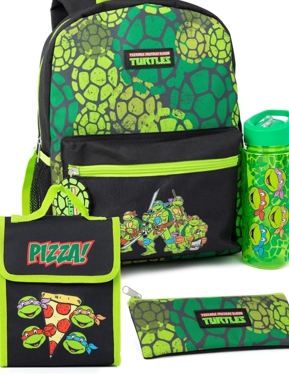 Vanilla Underground Green Ninja Turtles Tmnt Backpack Set