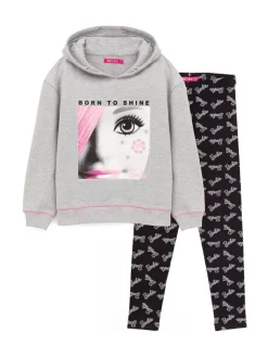 Vanilla Underground Grey Barbie Hoodie and Leggings Set