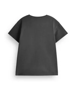 Vanilla Underground Grey Girls 100% Cotton Stitch T-Shirt and Cycling Shorts Set