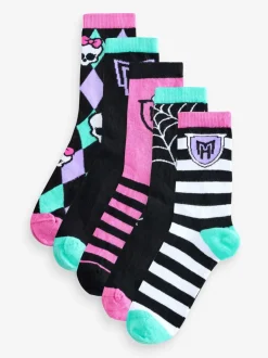 Vanilla Underground Multicoloured Monster High Calf Socks Set Of 5