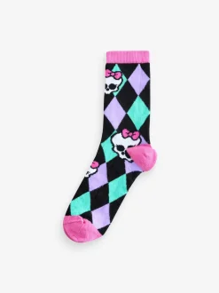Vanilla Underground Multicoloured Monster High Calf Socks Set Of 5