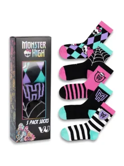 Vanilla Underground Multicoloured Monster High Calf Socks Set Of 5