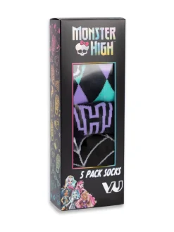 Vanilla Underground Multicoloured Monster High Calf Socks Set Of 5