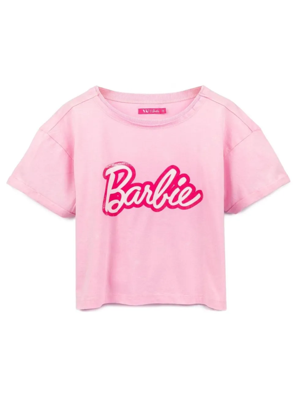 Vanilla Underground Pink Barbie Cropped 100% Cotton T-Shirt