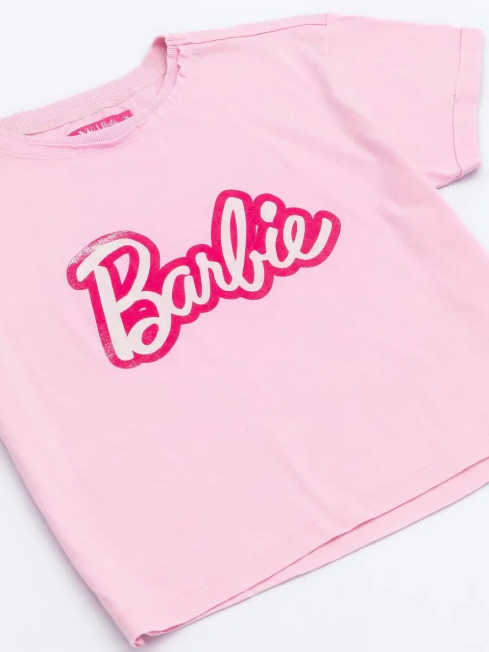 Vanilla Underground Pink Barbie Cropped 100% Cotton T-Shirt